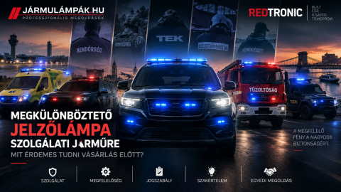 Megkülönböztető jelzőlámpa szolgálati járműre – mit érdemes tudni vásárlás előtt?
