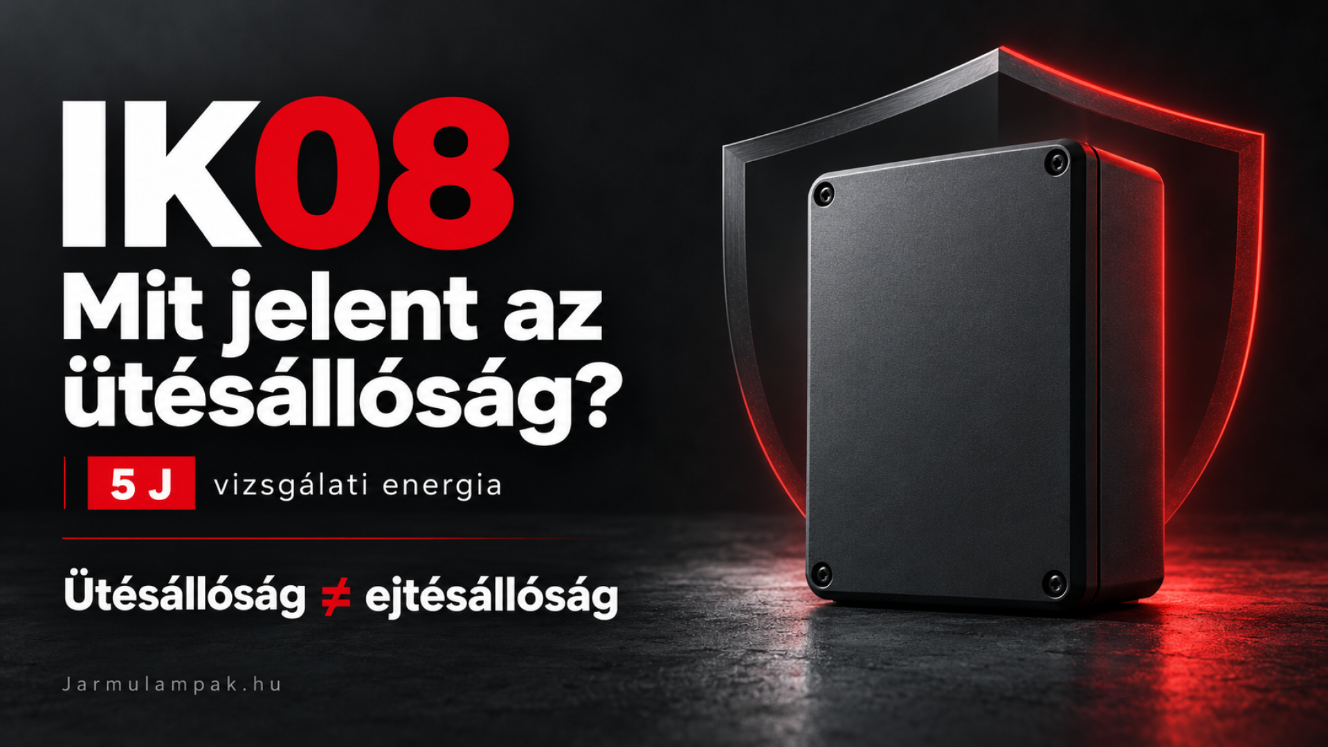 IK-védettség érthetően: mit jelent az IK08 ütésállóság egy lámpánál?