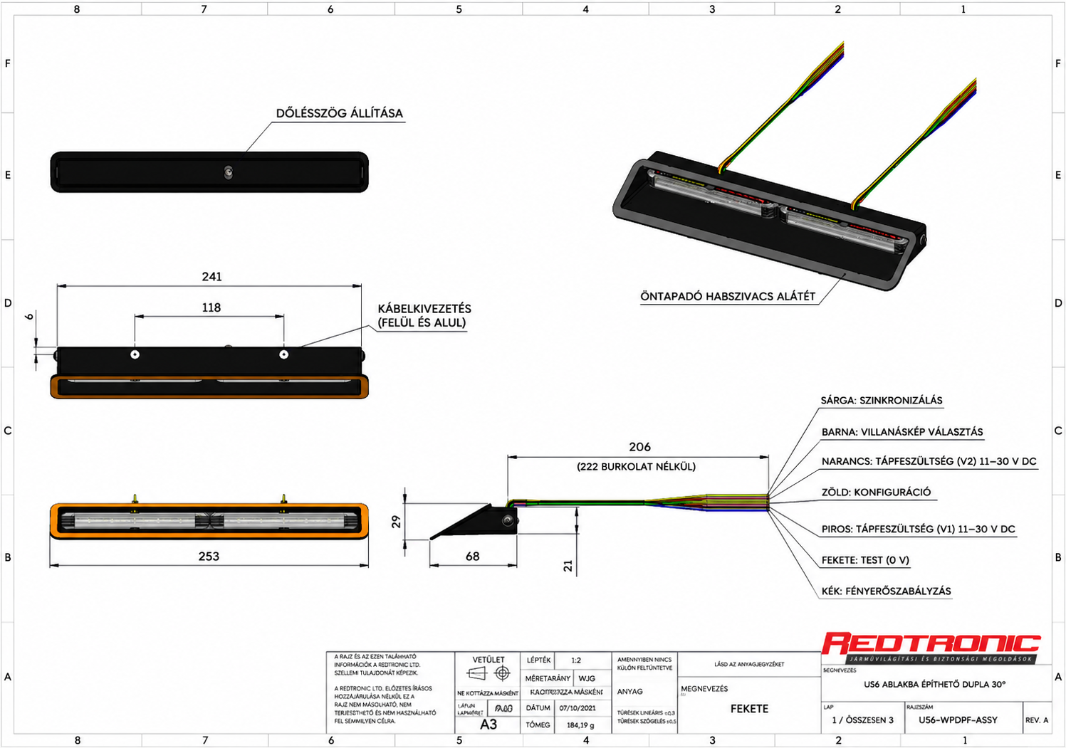 Redtronic Infinity US6 dupla szett