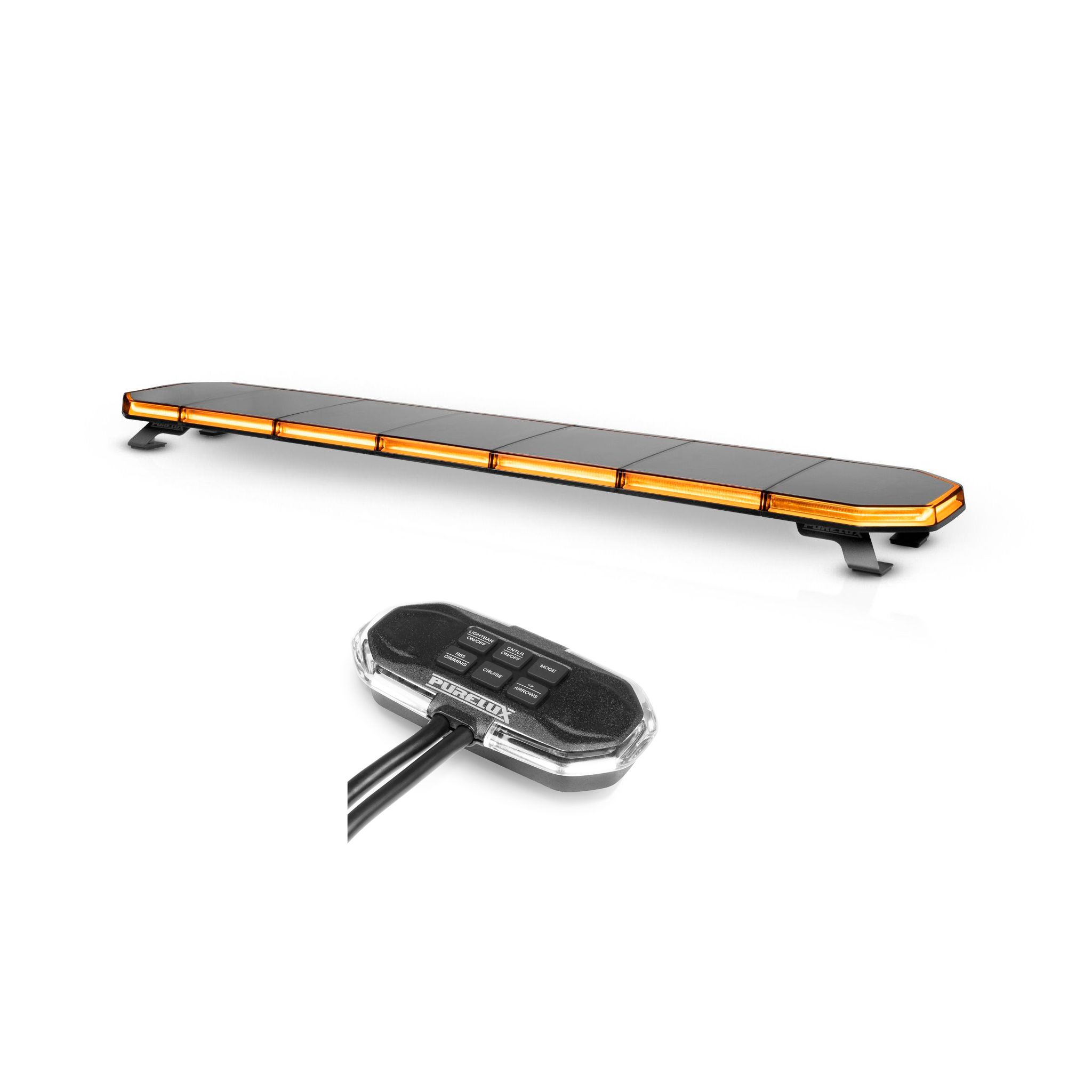PURELUX Flash 1400 Gen2-Extra lapos sárga LED villogó fényhíd (140 cm)