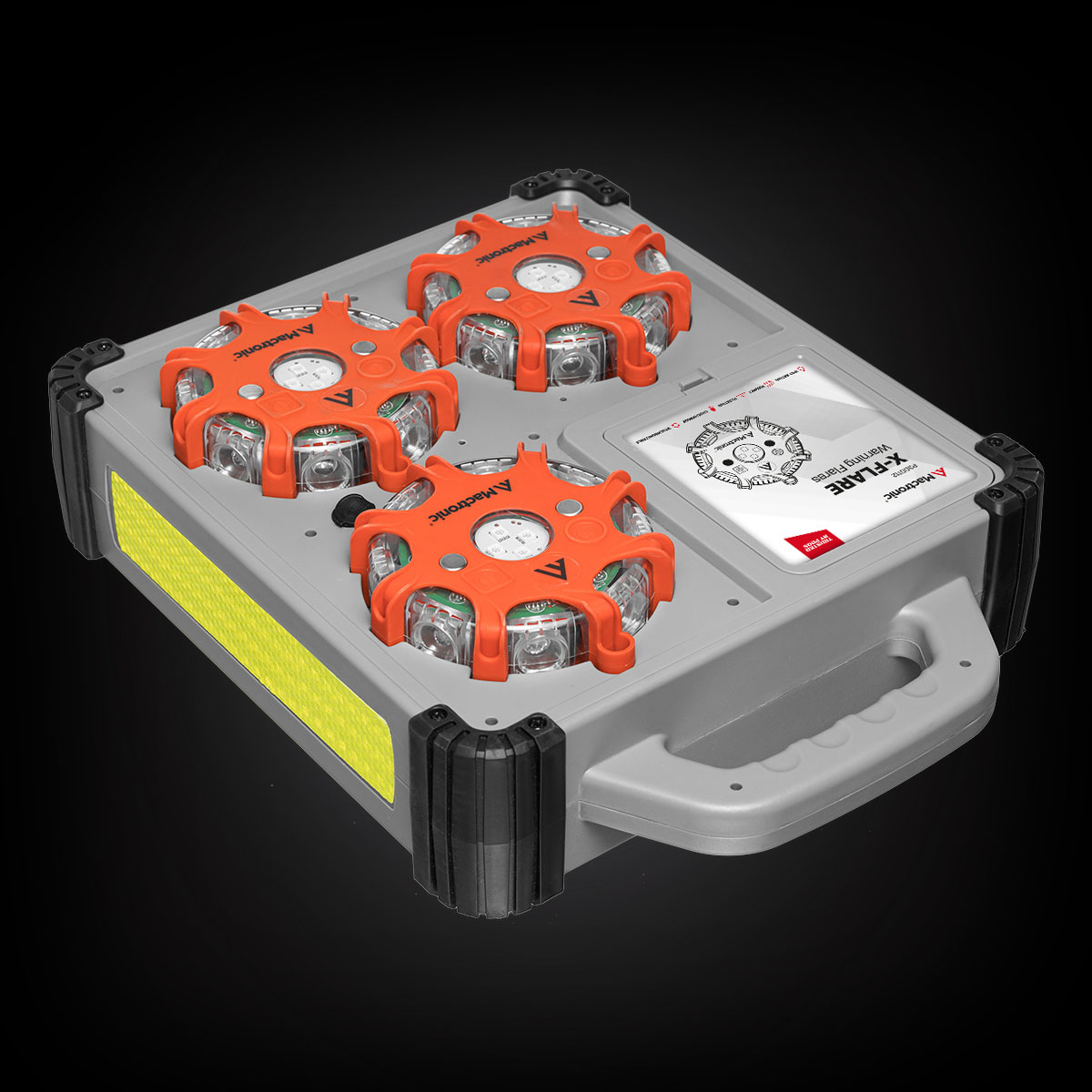 Mactronic X-FLARE – szinkronizálható LED jelzőkorong készlet