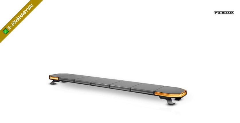 PURELUX Flash 1400 Gen2-Extra lapos sárga LED villogó fényhíd (140 cm)